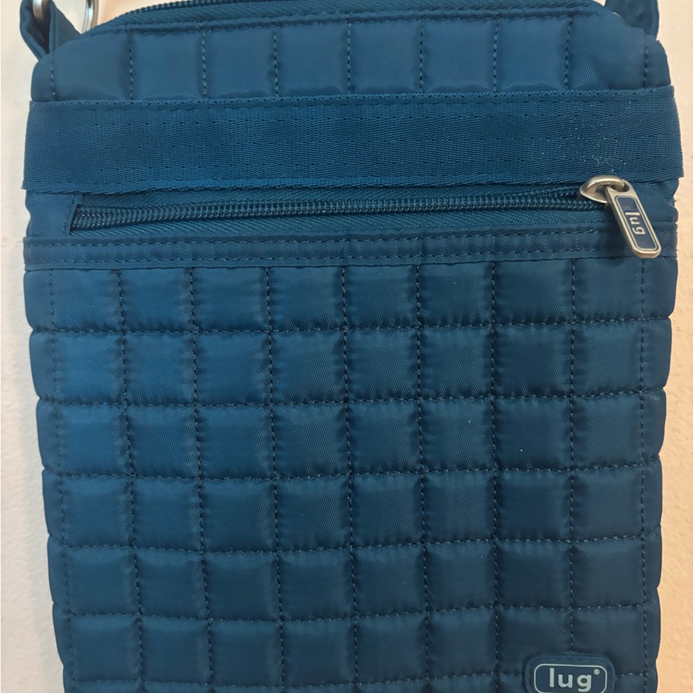 Lug Aqua Blue Quilted Crossbody Bag